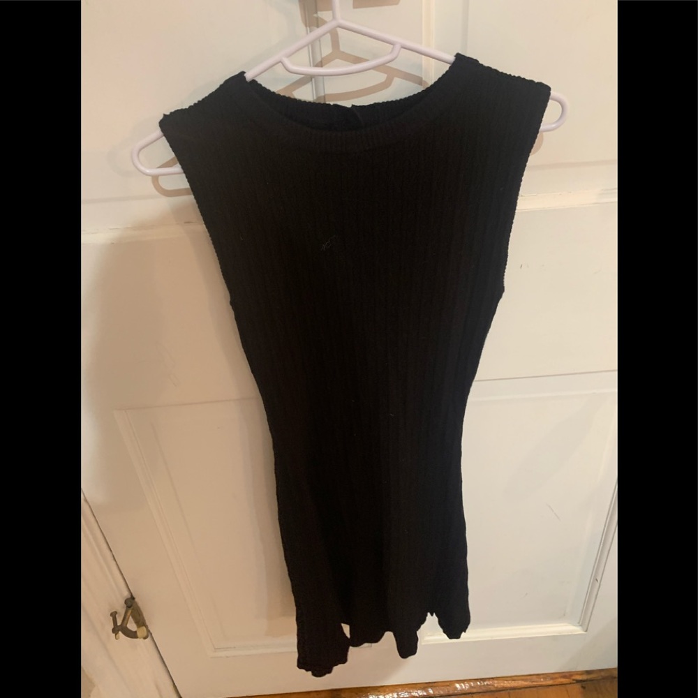 Zara Size S Black A-Line Tank Dress